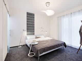 LUXHAUS Musterhaus Nürnberg, Lopez-Fotodesign Lopez-Fotodesign 모던스타일 침실