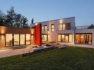 LUXHAUS Musterhaus Georgensgmünd, Lopez-Fotodesign Lopez-Fotodesign Maisons modernes Blanc