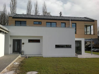 Neubau Haus S _ Oberösterreich, ATELIER WIENZEILE Tintscheff ZT-KG ATELIER WIENZEILE Tintscheff ZT-KG Moderne huizen