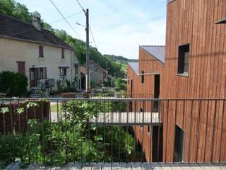 MAISONS GROUPEES, Thierry Marco Architecture Thierry Marco Architecture Modern houses Wood Wood effect