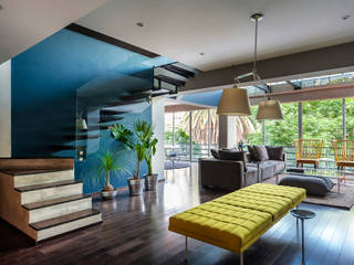 Departamento en La Condesa, MAAD arquitectura y diseño MAAD arquitectura y diseño Eclectic style corridor, hallway & stairs