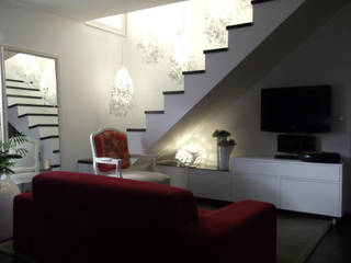 LUZ/SOMBRA - "Loft concept", IVOMAIA [DESIGNERS] IVOMAIA [DESIGNERS] Modern living room