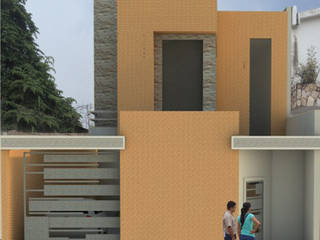 VIVIENDA UNIFAMILIAR FAMILIA SANABRIA, 3R. ARQUITECTURA 3R. ARQUITECTURA Eclectic style houses Bricks Multicolored