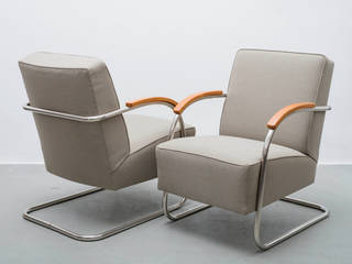 2 Sessel der Firma Mücke-Melder aus den 1930er Jahren nach der Restaurierung, Tschechisches Wohndesign Tschechisches Wohndesign
