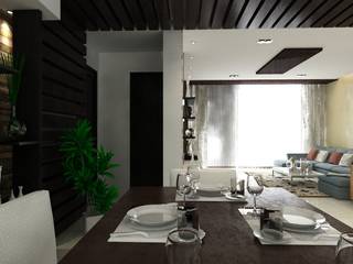 Singh Residence, Space Interface Space Interface Modern dining room