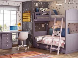 dormitorios infantiles con encanto, muebles dalmi decoracion s l muebles dalmi decoracion s l 상업공간 우드 퍼플 / 바이올렛 스타디움