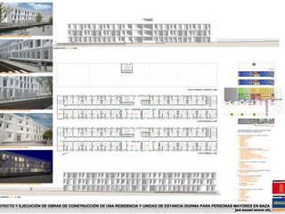 CONCURSO RESIDENCIA Y UNIDAD DE ESTANCIA DIURNA, AMARQUITECTURA AMARQUITECTURA Commercial spaces