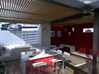 TERRAZA OJEDA Lápiz De Sueños Balcones y terrazas de estilo moderno