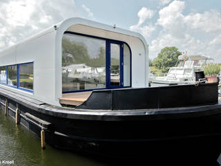 Hausboot „Lykke“ l Hamburg, Rost.Niderehe Architekten I Ingenieure Rost.Niderehe Architekten I Ingenieure Maisons modernes