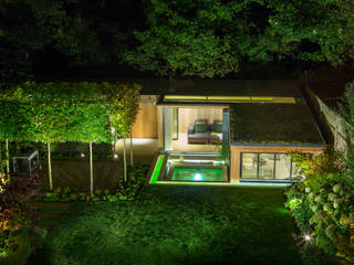 The Garden Room, KSR Architects & Interior Designers KSR Architects & Interior Designers Casas de estilo moderno Madera Verde