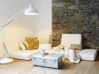 HOUSING 444, MAYA Architecture & Design MAYA Architecture & Design Scandinavian style living room Sofas & armchairs