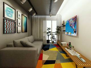 Apartamento Uruguai, fpr Studio fpr Studio Industriale Wohnzimmer