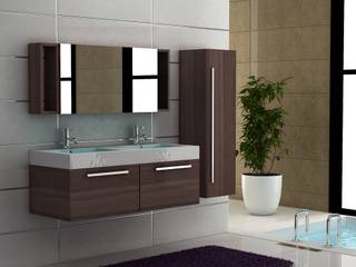 Showroom Bölüm Tasarımı - Kema Walnuss Banyo Mobilyası, Serdar Hakan Serdar Hakan Baños de estilo moderno Madera Acabado en madera