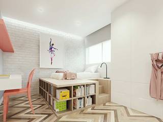 Cobertura Freguesia, fpr Studio fpr Studio Skandinavische Schlafzimmer Weiß