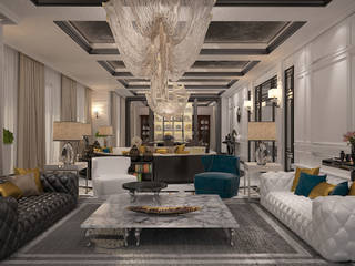 PRIVATE ALMATY VILLA, Mert Duyal - Mc Roher Design Studio Mert Duyal - Mc Roher Design Studio 모던스타일 거실