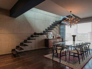 DEPARTAMENTO EN LA CONDESA II, MAAD arquitectura y diseño MAAD arquitectura y diseño Eclectic style dining room