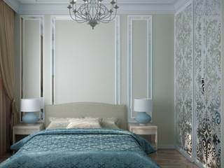 Дизайн спальни в классическом стиле в г. Абинск, Студия интерьерного дизайна happy.design Студия интерьерного дизайна happy.design Classic style bedroom