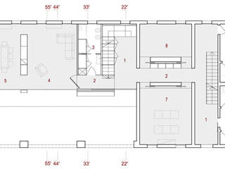 CASA VL, 365Architetti 365Architetti ミニマルスタイルの 玄関&廊下&階段