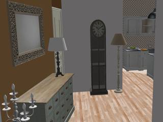 Villa 130mq stile Industrial - Shabby, T_C_Interior_Design___ T_C_Interior_Design___ Вітальня