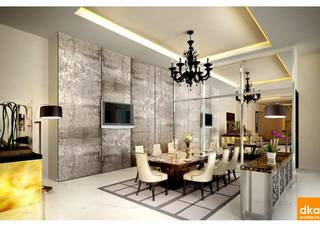 Pent house, Dutta Kannan Partners Dutta Kannan Partners Modern dining room