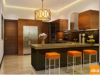 Mockup 3 BED Luxury Apartment, Dutta Kannan Partners Dutta Kannan Partners Cucina moderna