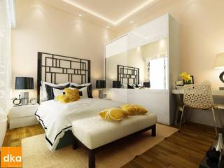 Mockup 3 BED Budget Apartment, Dutta Kannan Partners Dutta Kannan Partners 모던스타일 침실