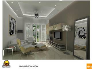 Kolte Patil Mirabillis apartment, Dutta Kannan Partners Dutta Kannan Partners Modern living room