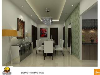 Kolte Patil Mirabillis apartment, Dutta Kannan Partners Dutta Kannan Partners Modern dining room