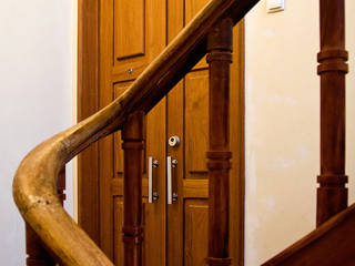 Apartamento CT, involve arquitectos involve arquitectos Nowoczesny korytarz, przedpokój i schody