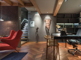 Casa Cor 2015 – Espaço Corleone, Mundstock Arquitetura Mundstock Arquitetura Modern Study Room and Home Office