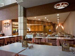 Costela Premium Ribs - Shopping Nações Unidas, Atmosfera Arquitetura Sociedade Ltda Atmosfera Arquitetura Sociedade Ltda Commercial spaces