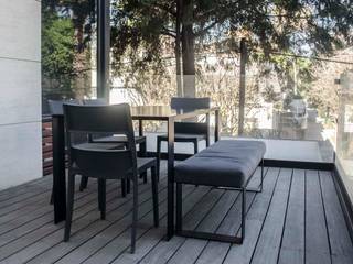 Anatole France , Estudio Negro Estudio Negro Balcon, Veranda & Terrasse modernes