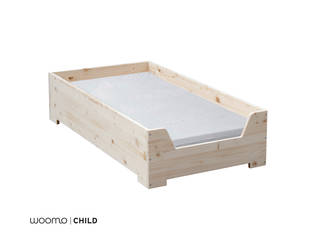 Woomo Child BED, Woomo Woomo Dormitorios infantiles clásicos Madera maciza Multicolor