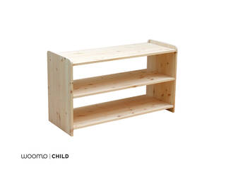 Woomo Baby Shelf, Woomo Woomo Minimalistische kinderkamers Massief hout Bont