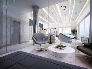 Hudson St. USA, KAPRAN DESIGN (interior workshop) KAPRAN DESIGN (interior workshop) Modern living room Plastic