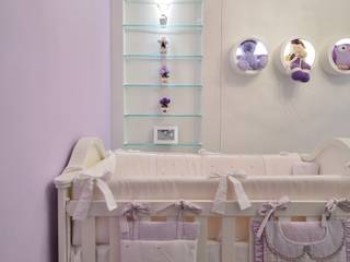 dormitório de bebê, arquiteta aclaene de mello arquiteta aclaene de mello Chambre d'enfant moderne