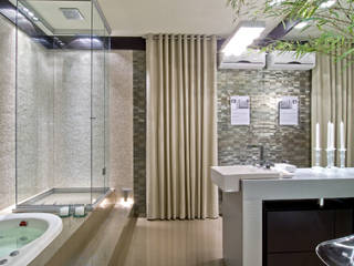 Banheiro Social, arquiteta aclaene de mello arquiteta aclaene de mello Salle de bain minimaliste