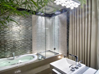 Banheiro Social, arquiteta aclaene de mello arquiteta aclaene de mello Salle de bain minimaliste
