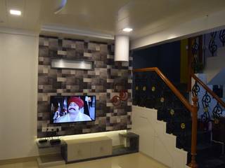 Residential project in katraj, Dhankawadi pune, VGA Designers VGA Designers Ruang Keluarga Modern Kayu Lapis