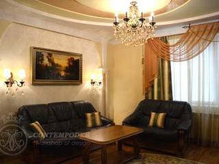 Дизайн дома 120 м2, Contempodes Contempodes Classic style living room