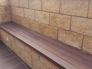 Terrace Makeover , JRD Associates JRD Associates ระเบียง, นอกชาน ไม้ Wood effect