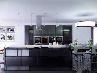 Zevo House kitchen, RIP3D ARCHVIZ RIP3D ARCHVIZ Moderne keukens