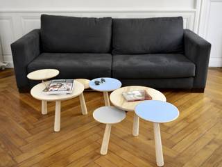 Couchtisch Mykoplasma Trio , Bcomwood Bcomwood Moderne Wohnzimmer Holz Holznachbildung