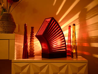 Sustainable Handmade Sylvn Studio Rondeur Red Table Lamp Sylvn Studio Modern living room Lighting