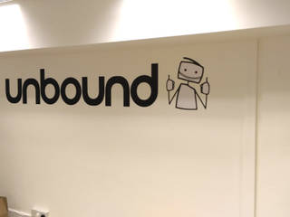 UNBOUND - Custom office wall graphics., Wallboss Ltd Wallboss Ltd مساحات تجارية