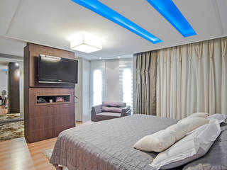 Casa 581, Patrícia Azoni Arquitetura + Arte & Design Patrícia Azoni Arquitetura + Arte & Design Modern Bedroom Wood effect