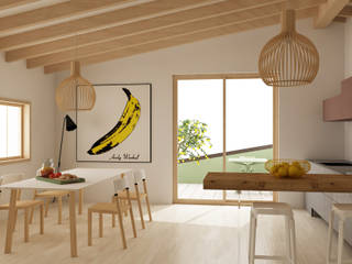 Progetto interno appartamento, Studio Cobelli Studio Cobelli Modern kitchen