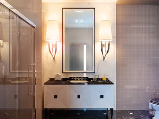 Apartment in Moscow, KAPRANDESIGN KAPRANDESIGN Classic style bathroom Marble Beige
