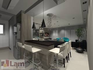 Apartamento - Mais Verde e Arte Morumbi, LAM Arquitetura | Interiores LAM Arquitetura | Interiores Cocinas de estilo moderno