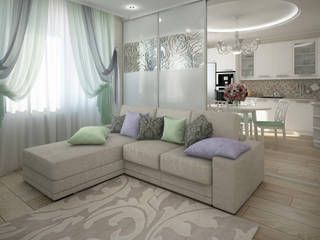 Дизайн-проект трехкомнатной квартиры 105 м2_ 2015г, Artstyle Artstyle Classic style living room
